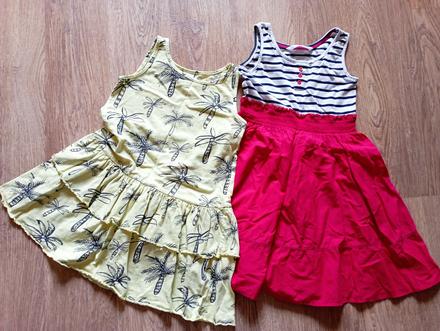2x letní šaty vel. 122, 122