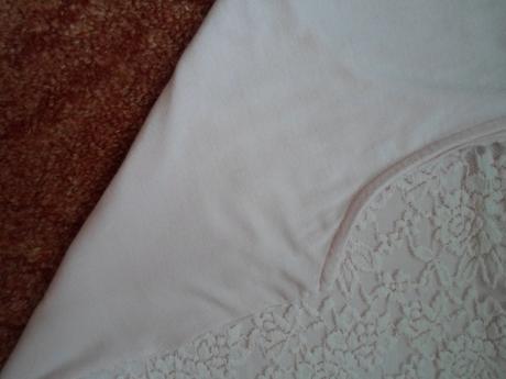 Růžové krajkové tričko tílko růžový top amisu, amisu,m