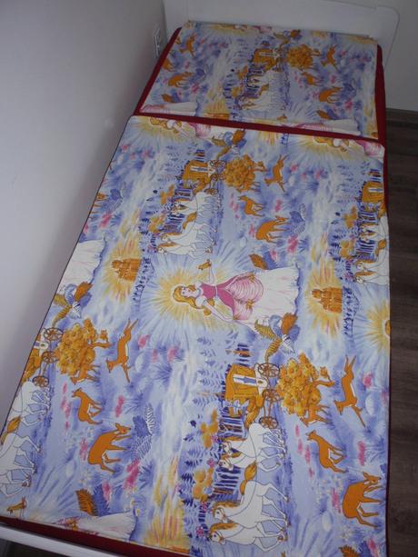 Povlečení flanelové růžovo-fialové s princeznou., šířka (cm): 150,délka (cm): 200