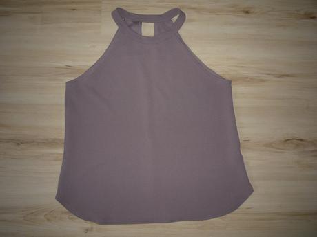Světle čokoládový crop top, l