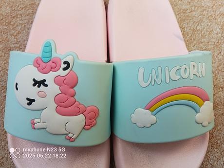 Pantofle "jednorožec" vel."32/33", 32