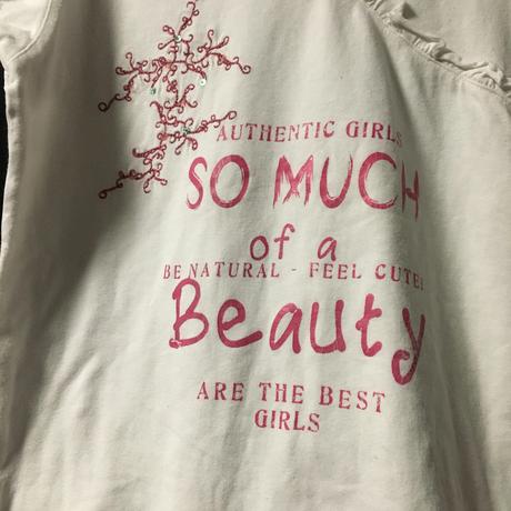 Vel. 140 bílé zdobené triko, 140