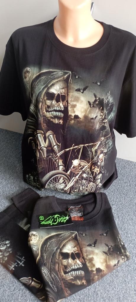 Tričko zn."rock chang" svítí ve tmě vel."s+l", 