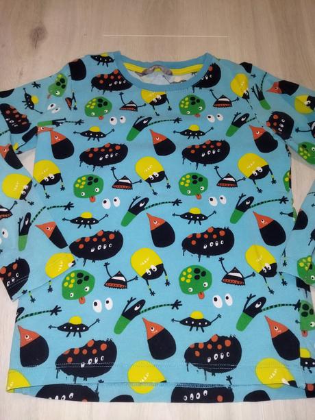 Modré tričko s příšerky 116 lindex, lindex,116