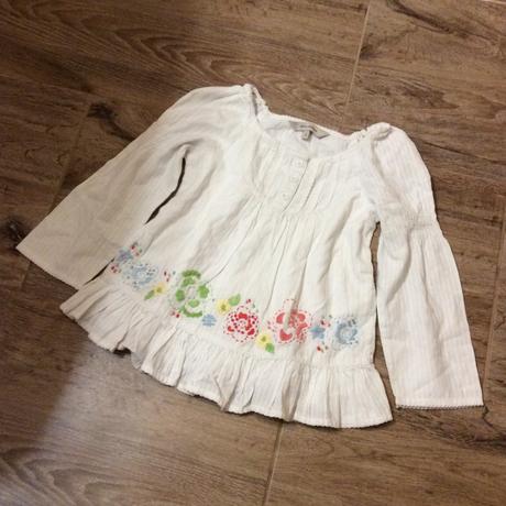 Bavlněná halenka s vyšívanými kytičkami, rocha.little.rocha,122