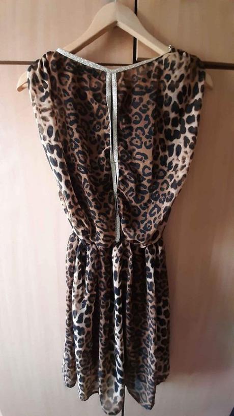Tygrované šaty vel. s/m, s