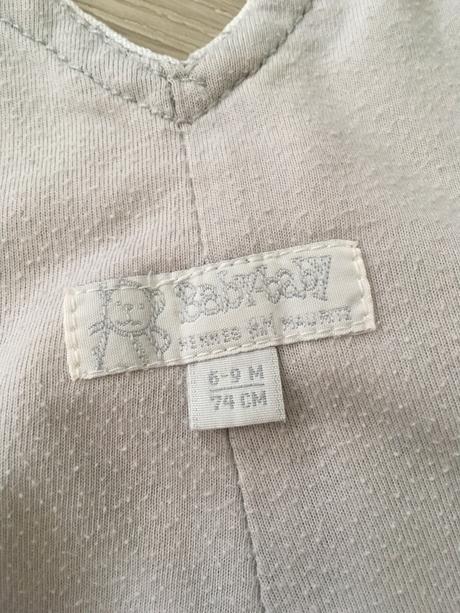 Lněné podšité lacláče hm 6-9m/74, h&m,74