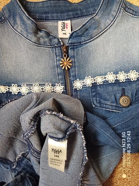 Riflová bunda zn."yigga" vel."146", yigga,146