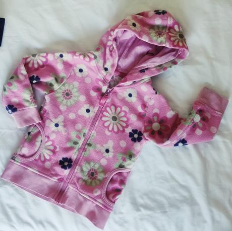 Fleecová / flísova mikina / mikinka květy, marks & spencer,92