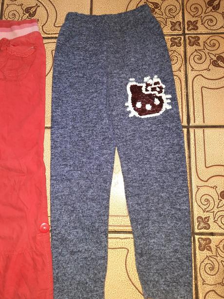 Dívčí kalhoty a teplé legíny hello kitty vel. 98 -, george,98