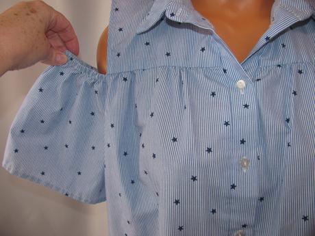 Letní světle modré košilové mini šaty, atmosphere,40