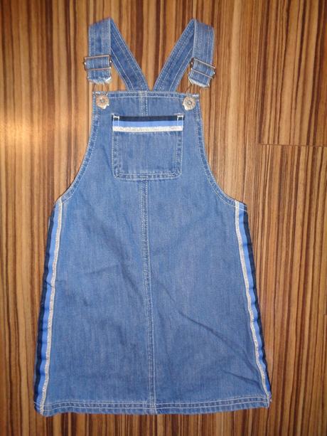 Luxusní riflové laclové šaty, kids club,110