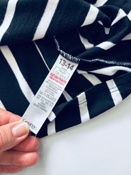 Ob/ šaty s pruhy - v.13/14 let černobílé, george,158