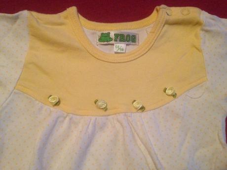 Dívčí noční košile růžičky a puntíky, frog,68