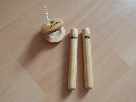 Dřívka a klapačka - kastaněty a dřívka - hudební,