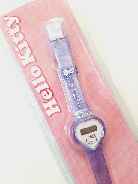 Nové fialové modré digitální hodinky hello kitty,