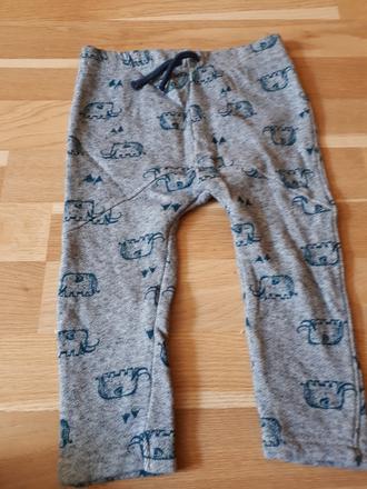 Tepláky se slony vel. 86, nutmeg,86