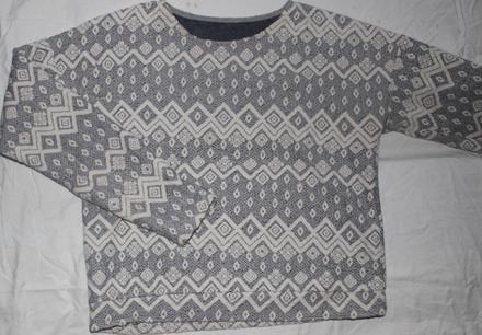 Vb165. vzorovaná elastická blůzka 13-14 let, 164