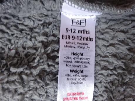2x mikina chlupatá s kapucí, vel. 80, f&f,80