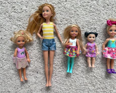 Panenky barbie děti, chelsea, miminko mattel, 