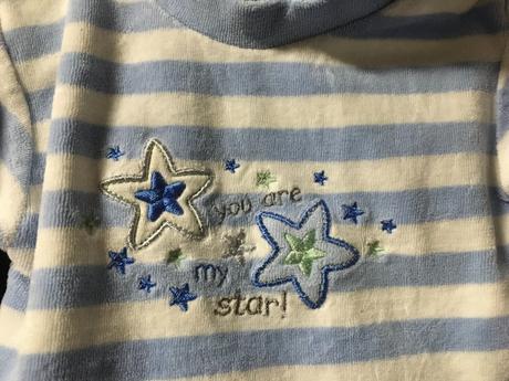 Vel. 68 sametová mikina s proužkem, 68