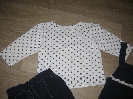 Tmavě modrá manžestr. souprava-růžovo-bílé prošití, tu,80