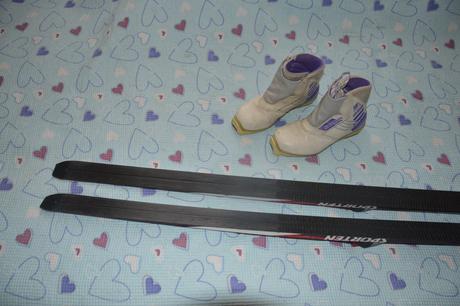 Dětské běžky se šupinami 140cm boty sns vel. 36, sporten