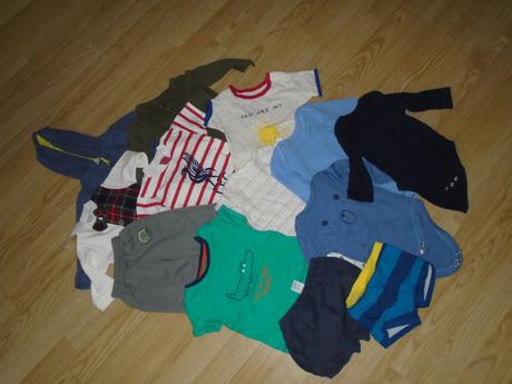 Balíček oblečení vel. 74 na kluka, 68–80