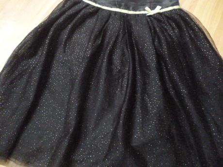 Tylové třpytivé šaty vel. 4 kiabi, 104