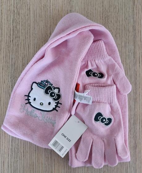 Šála a rukavice vel. 110-116, hello kitty,110