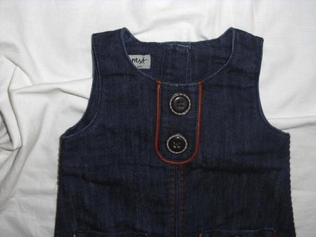 Nádherná celoroční riflová šatovka, next,74