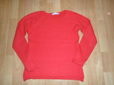 Svetr červený vel m, c&a,m