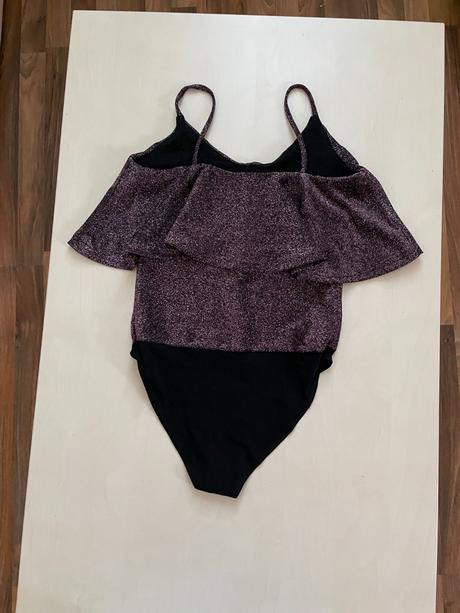 Body s třpytem a volánem, vel cca xs, měřte, xs