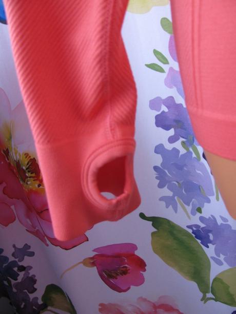 Funkční lososové elastické tričko workout, primark,s