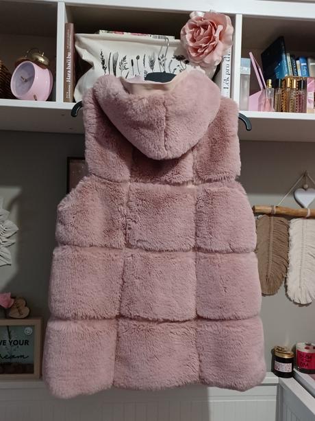 Kožíšková vesta, chlupatá vesta, kožíšek m-xl, l