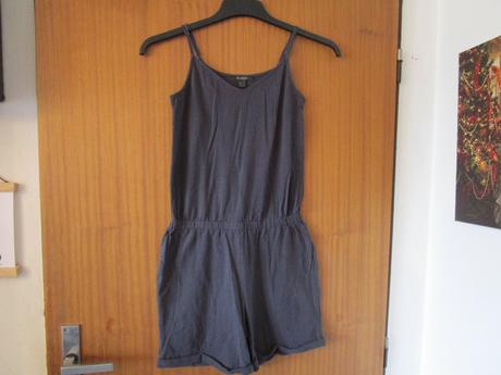 Velmi pěkný černý bavl. overal, vel. xs, esmara,xs