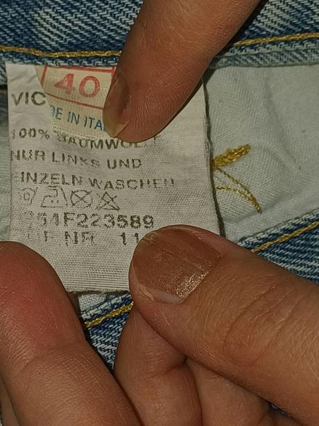 Dámské džíny se štrasovými kamínky, vel. 40, 40