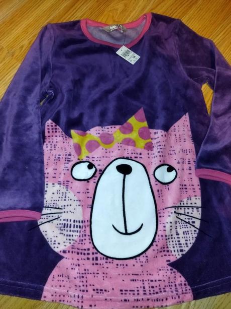 Flees tunika, tričko 104 s kočkou lindex, lindex,104