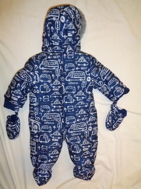 Překrásná zimní modrá autíčková kombinéza, george,68