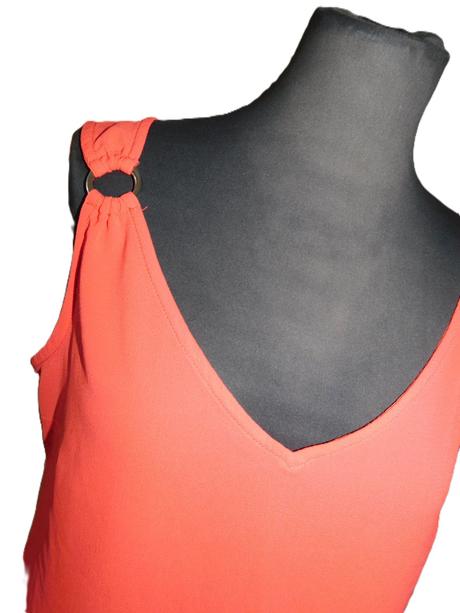 Dámská blůzka-top, papaya,40