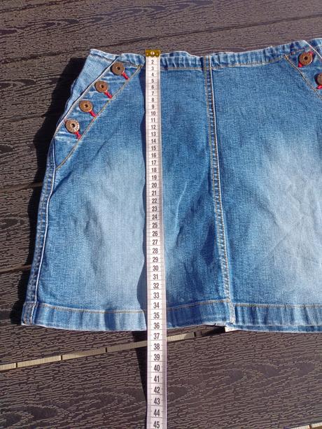 Dívčí riflová, džínová sukně vel. 146/152, 146