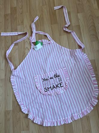 Kuchyňská zástěrka pruhovaná s nápisem - nov.á, 