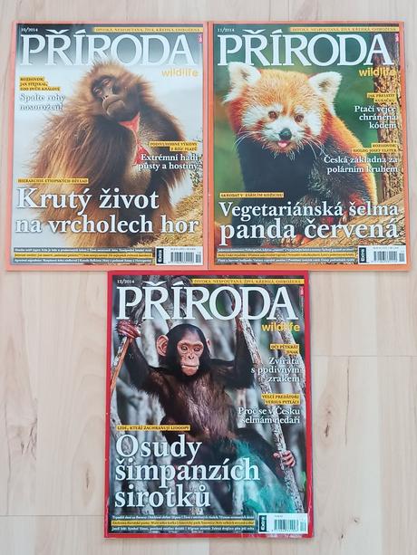 3 časopisy příroda 2014 č. 10, 11, 12, 