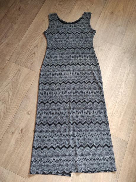 W013 nádherné stříbrné příležitostné šaty 42, 42