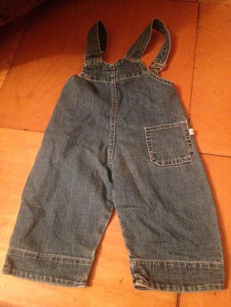 Dětské riflové dupačky medvídek, 80