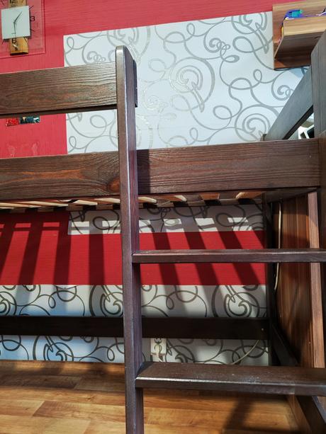 Patrová/vyvýšená postel z masivu, šířka (cm): 85,délka (cm): 210