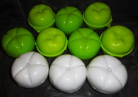 Dětské jídelní dozy ve tvaru jablka 10 ks, 