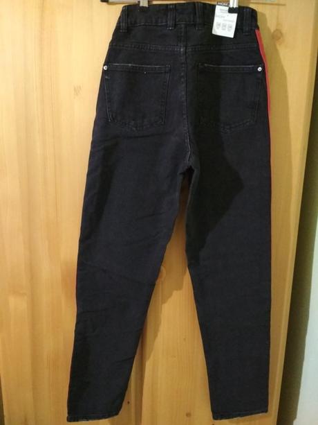 Dívčí rifle s pruhy, černé barvy zn. terranova, terranova,134