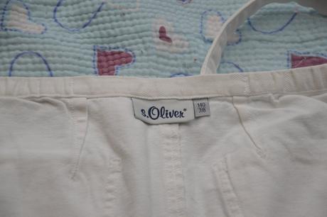 128 134 140 bílá džínová, riflová zavinovací sukně, 128