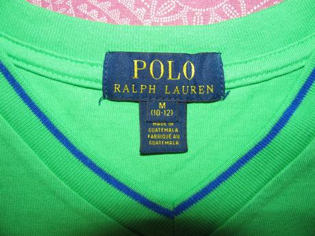 Dětské bavlněné tričko, ralph lauren,152